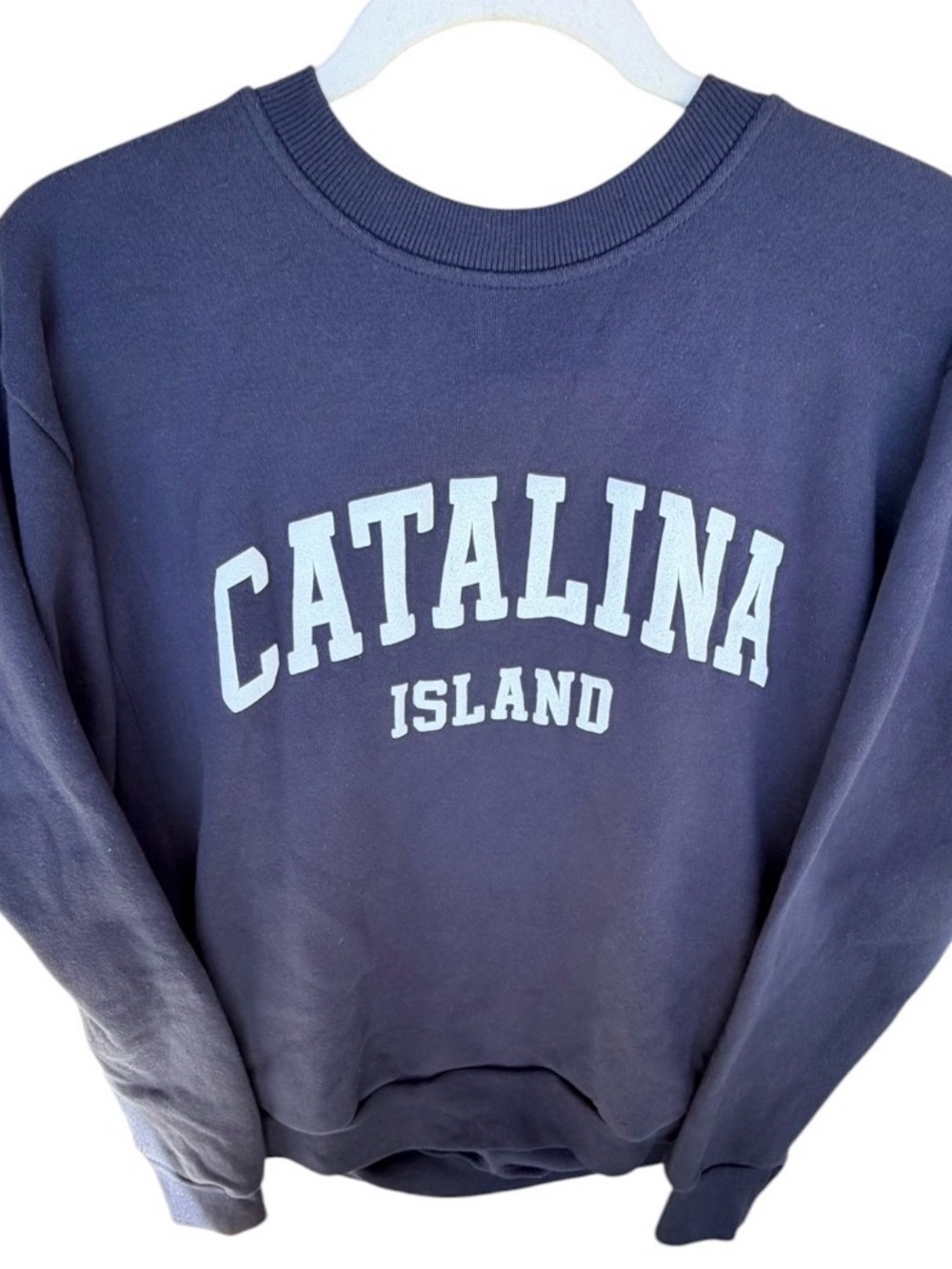 Vintage Catalina Island Sweatshirt MV Sport Size Large Blue With‎ Pockets